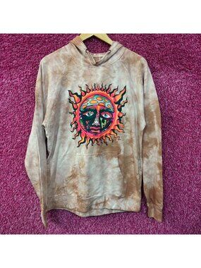 Sublime Sun 1995 Summer Tour Tie Dye Ska Rock Band Hoodie M
